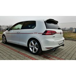 Накладка сплиттер на спойлер багажника на Volkswagen Golf VII GTI